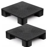 Vercraft 2 Pcs Plastic Pallets for Basement Storag