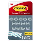 Command Round Cord Clips, Damage Free Hanging Cabl