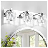 VOLISUN Crystal Vanity Lights for Bathroom, 3 Ligh