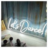 Lets Dance Neon Sign With Dimmer, Large 23.6'x8.6'