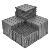 60 sq. ft Plastic Interlocking Deck Tiles,60 Pack