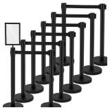 Geelin 12 Pack Heavy Duty Crowd Control Stanchions