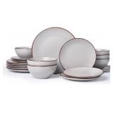 Famiware Venus 18-Piece Stoneware Dinner Set for 6