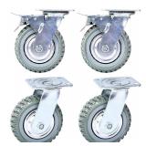 8 inch All Swivel Caster Wheels, Heavy Duty 4Pcs P