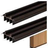 2 Pcs 36 Inch Vinyl Replacement Door Bottom,1-3/4
