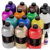 Nicpro 14 Colors Large Bulk Acrylic Pour Paint Set
