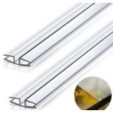 Landical 2 Pcs Clear PVC Piano Style Living Hinge