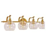 ANDY STAR Brass Vanity Light, Gold Bathroom Light