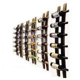 DCIGNA Wood Wall Mounted Wine Rack, Barrel Stave W
