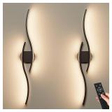 40' Battery Operated Wall Sconces Set of Two, Wire
