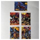 1992-93 UPPER DECK FANIMATION- Complete 5 Card...