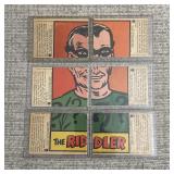 1966 Topps Batman Series A Red Bat Puzzle Back...