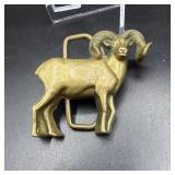 Vintage 1978 BARON Buckle Ram Bighorn Sheep...