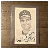 Joe Torre Signed Black And White Photo Card...