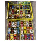 Vintage Matchbox Hot Wheels Car Lot w/ Case 70s...