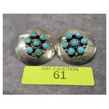 STERLING SILVER TURQUOISE EARRINGS
