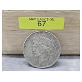 1922 PEACE DOLLAR, VG