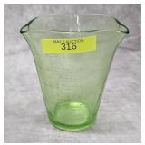4.5' FEDERAL GLASS VASELINE MEASURING CUP