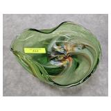 7' MURANO ART GLASS DISH