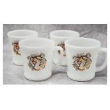 SET OF 4- FIRE-KING ESSO COFFEE MUGS
