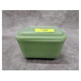 5' FIRE-KING JADEITE GLASS REFRIGERATOR DISH