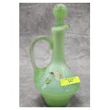 8.5' GIBSON GLASS PAINTED CRUET