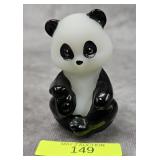 2.75' FENTON GLASS PANDA FIGURE