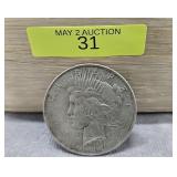 1923 PEACE DOLLAR, VG