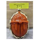 2.5' CARVED LUCITE SCARAB BEETLE PENDANT