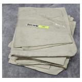 LOT OF 10- VINTAGE CLOTH BANK BAGS