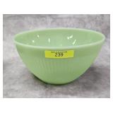 7.5' FIRE-KING RIBBED JADEITE BOWL
