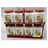1930S MCKEE GLASS SPICE SET