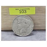 1922-D PEACE DOLLAR, VG