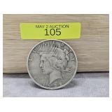 1922 PEACE DOLLAR, VG