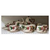 11- PC. FRANCISCAN APPLE TEA & COFFEE SET