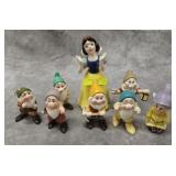8- PIECE DISNEY 'MALASIA' SNOW WHITE FIGURE SET