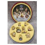 SIGNED 'JIM SHORE' SNOW WHITE ORNAMENT SET