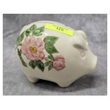 6' FRANCISCAN DESERT ROSE PIGGY BANK