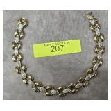 7' STERLING SILVER 2-TONE BRACELET