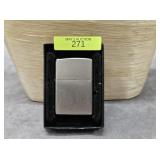 ZIPPO BRUSHED CHROME CIGARETTE LIGHTER