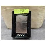 ZIPPO BRUSHED CHROME CIGARETTE LIGHTER