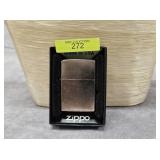 ZIPPO BRUSHED CHROME CIGARETTE LIGHTER