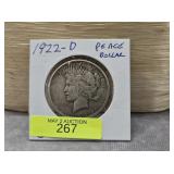 1992-D PEACE DOLLAR, VG+