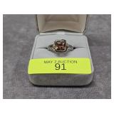 STERLING SILVER ~2CT TOURMALINE RING, SZ-7