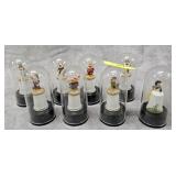 SET OF 8- SNOW WHITE PORCELAIN THIMBLES