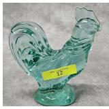 5' FENTON GLASS ROOSTER FIGURE