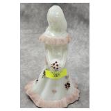 7' FENTON GLASS PAINTED BRIDESMAID FIGURE