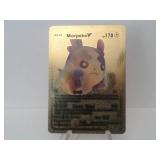 Pokemon Card Rare Gold Morpeko V