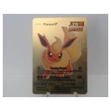 Pokemon Card Rare Gold Flareon V
