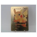 Pokemon Rare Gold Pikachu V